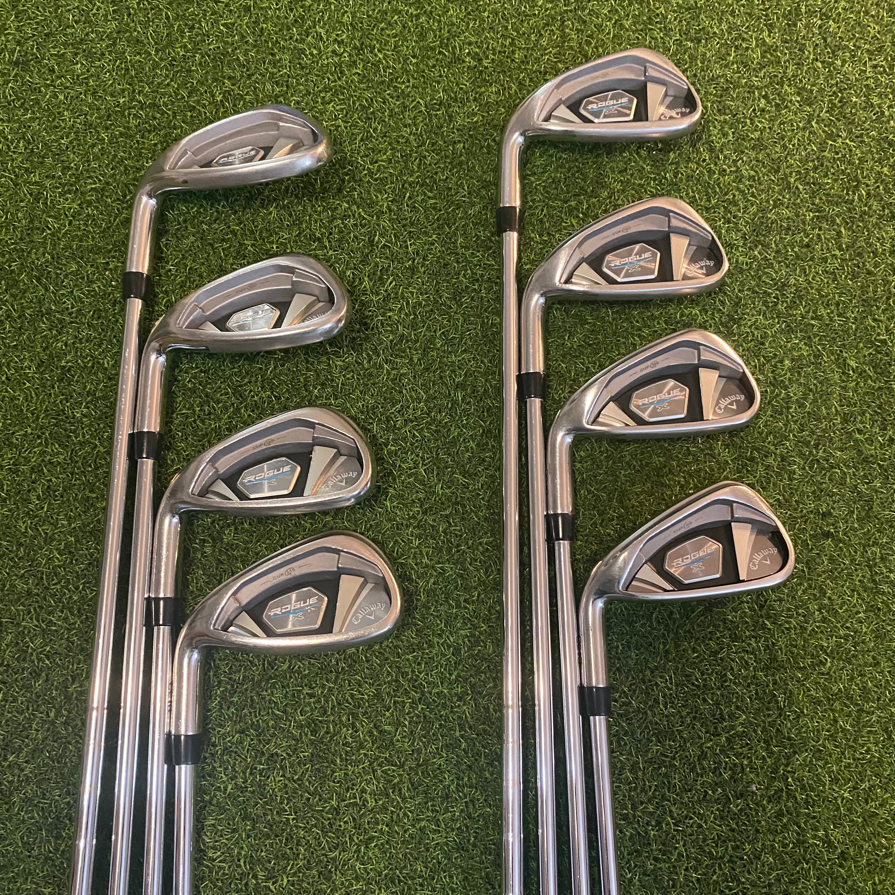 LH Callaway Rogue X Irons 4 AW R Flex Midwest Golf Supply