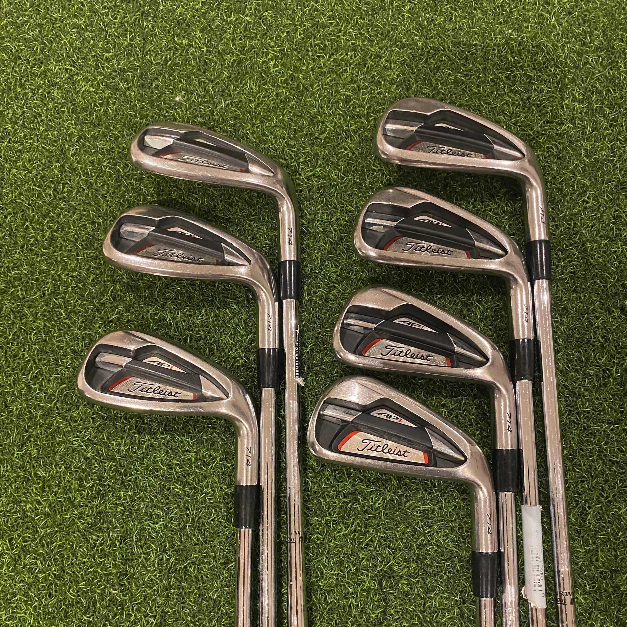 Titleist AP1 714 Irons (4-9 iron, AW - Stiff) – Midwest Golf Supply