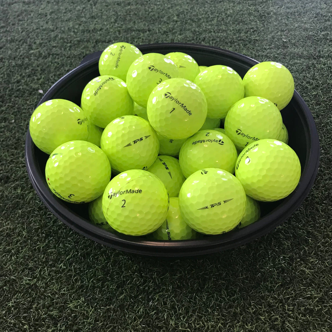 Dozen Yellow Taylormade TP5 Golf Balls